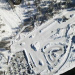 Circuit Glace de Tignes vu d'en haut