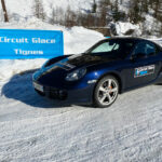 Porsche Cayman de 245cv sur le Circuit Glace de Tignes