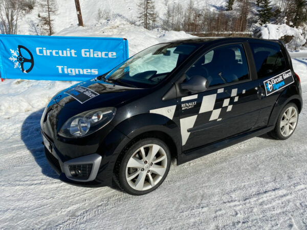 Renault Twingo RS de 133cv sur le Circuit Glace de Tignes