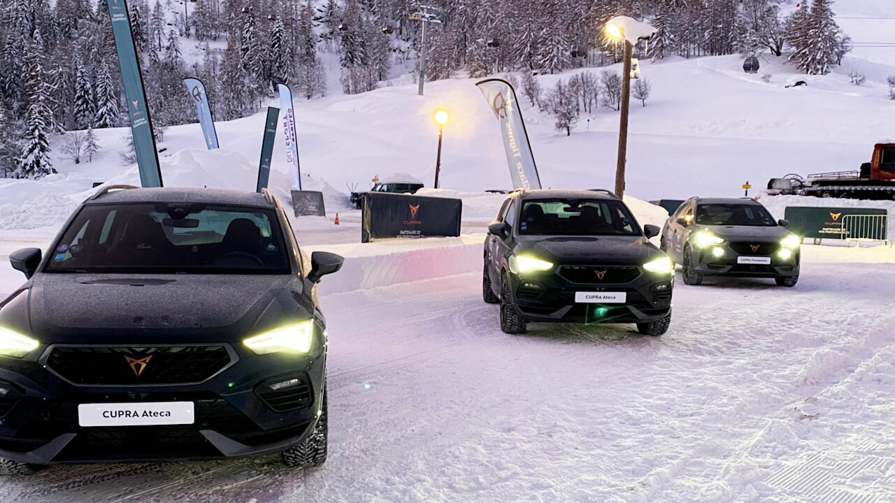 Evènement Cupra au Circuit Glace de Tignes